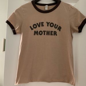 Love your mother ringer tee - the bee & the fox